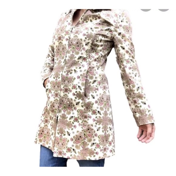 Nicole by Nicole Miller Jackets & Blazers - Nicole by Nicole Miller Floral Patterned Women's Coat